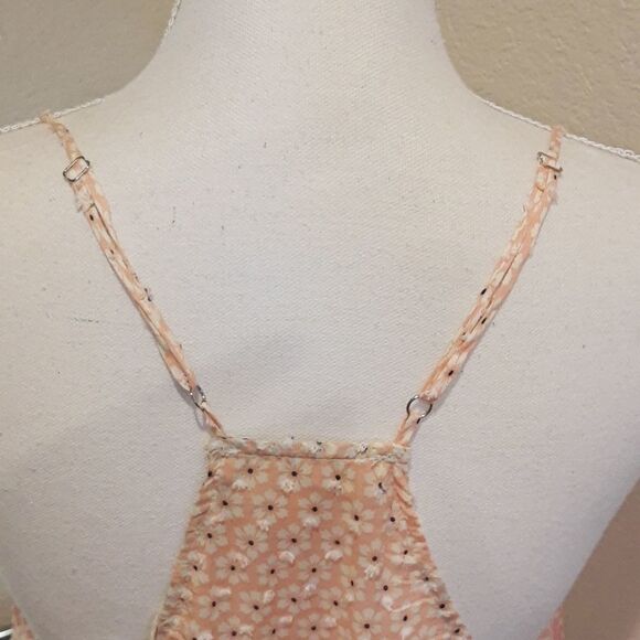 𝅺Love stitch Nordstrom Halter Peach size Large Boho Summer Vibes - Picture 8 of 12